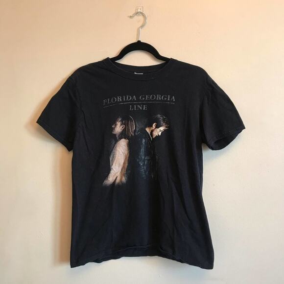 Gildan M short sleeve t-shirt FGL band tee Florida Georgia Line black - Picture 1 of 8